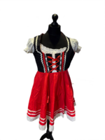 Tweedehands –  Traditioneel Duitse Dameskleding-  Maat 36 - Rood