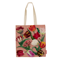 Holland Souvenir Tas - Katoen - Pretty Tullips - Roze