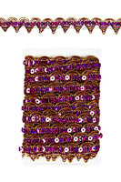 Paillettenband Golvend Decoratie Roze - Galon - 3 meter