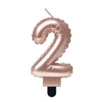 Cijferkaars Folie Ballon Vorm - Rosé -  2