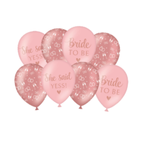 Bride To Be  Ballonnen - Rosé - 8 stuks
