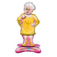  Sarah Opblaaspop 50 Jaar – 90 cm Staande Folieballon voor Verjaardag