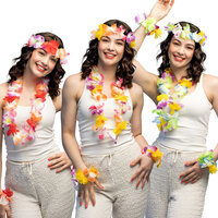 Hawaii Set Sunshine - Strandfeest Festival - 4-delig - Assorti