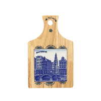 Souvenir Kaasplank Delftsblauw - Amsterdam - Keramiek 