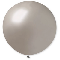 Topballon Latex - Metallic Zilver  - 80 cm 