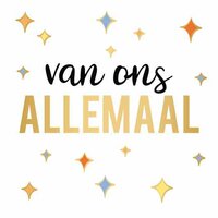 Wenskaart Daisy XL - Van Ons Allemaal - met Envelop