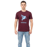 Airborne - T-shirt Pegasus Met Blauwe Tekst En Logo - Volwassenen