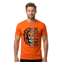 T-shirt Oranje - Leeuw - Katoen - Heren