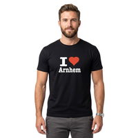 T-shirt - I Love Arnhem - Zwart - Heren