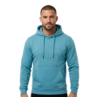 Hoodie Lichtblauw Embossed - Amsterdam the Netherlands - Katoen - Volwassenen