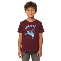 Airborne - T-shirt Pegasus Met Blauwe Tekst En Logo - Kinderen