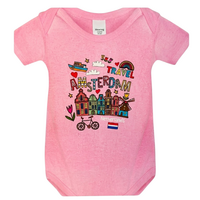 Romper - Amsterdam Travel - Roze - Baby's