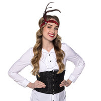 Piraten Korset - Victoria Riem Zwart - Dames