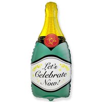 Folieballon - Champagne Bottle - 83 cm - Helium- en Luchtvulling