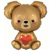 Folieballon - Love Bear - 62 cm - Helium- en Luchtvulling 