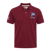 1st Airborne Division Polo - Geborduurde Pegasus - Maroon