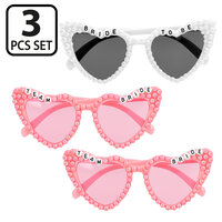 Set 3 Partybrillen - Bridal Pearl - Vrijgezellenfeest