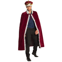 Set Majesteit - Koningsmantel - Rood - Volwassenen