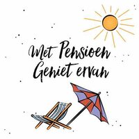 Wenskaart Huwelijk - Met Pensioen Geniet Ervan - Met Envelop