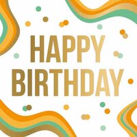 Wenskaart Daisy XL - Happy Birthday - met Envelop