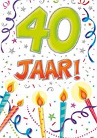 Verjaardagskaart - That Funny Age - 40 jaar C - met Envelop