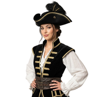 Luxe Piratenhoed - Pirate Jack met Gouden Details - Volwassenen
