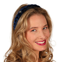 Oktoberfest Haarband Alpentraum - Marineblauw