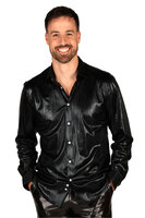 Blouse Zwart - Shining Star - Jaren 80 en 90 Disco - Heren