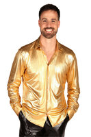 Blouse Goud - Shining Star - Jaren 80 en 90 Disco - Heren