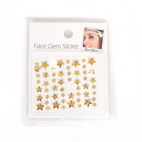 Steentjes - Face en Body Opplak Sterretjes - Goud