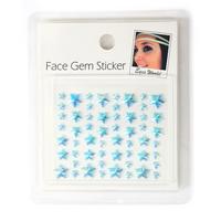 Steentjes - Face en Body Opplak Sterretjes - Lichtblauw