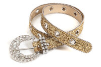  Riem Strass Smal Goud - Disco Accessoire - Fout Feest