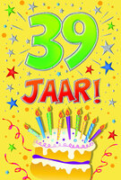 Verjaardagskaart - That Funny Age - 39 jaar - met Envelop