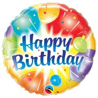 Folieballon - Happy Birthday Ballonnen - 45 cm - Helium- en Luchtvulling