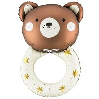 Folieballon Geboorte - Teddy Rammelaar - 88 cm - Helium- en Luchtvulling