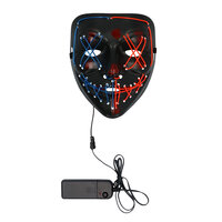 Halloween - Masker Killer Smile DUO - LED Licht - Horror Masker 