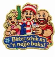 Embleem Huusse - Strijkembleem - Bêter Schik