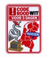 Embleem Huusse - Strijkembleem - Code Rood