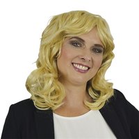 Damespruik - Kort Met Slag - Linda Blond Damespruik - Kort Met Slag - Linda Blond