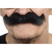 Snor Luigi - Zwart Imitatiebont - Zelfklevend