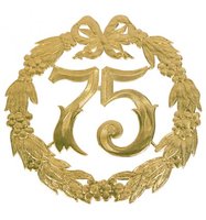 Lauwerkrans - 75 Jaar - Goud 