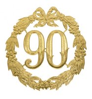 Lauwerkrans - 90 Jaar - Goud  Lauwerkrans - 90 Jaar - Goud