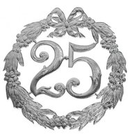 Lauwerkrans - 25 Jaar - Zilver 