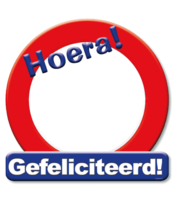 Huldeschild Decoratie Verkeersbord - Blanco