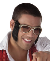 Feestbril Elvis - Bril King of Rock 'n Roll Met Bakkebaarden Feestbril Elvis - Bril King of Rock 'n Roll Met Bakkebaarden
