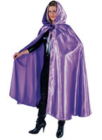 Venetiaanse Cape Capuchon Luxe - Satijn - Paars Venetiaanse Cape Capuchon Luxe - Satijn - Paars