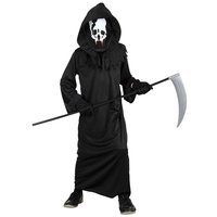 Toga zwart en skeletmasker kinderen Toga zwart en skeletmasker kinderen