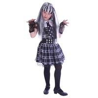 Jurk evil girl zwart grijs