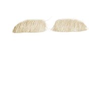 Sinterklaas Wenkbrauwen - Buffelhaar - Gebroken Wit