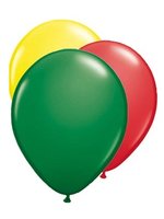 Ballonnen Carnaval - Rood-Geel-Groen - 25 cm - Helium- en Luchtvulling Ballonnen Carnaval - Rood-Geel-Groen - 25 cm - Helium- en Luchtvulling